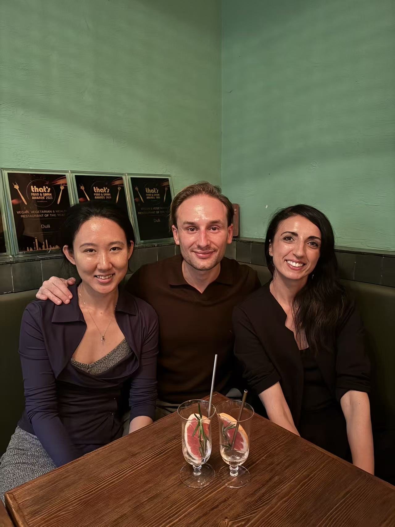 Visiting experts at dinner in Shanghai